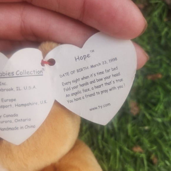 The Original Beanie Baby - HOPE - Picture 10 of 12
